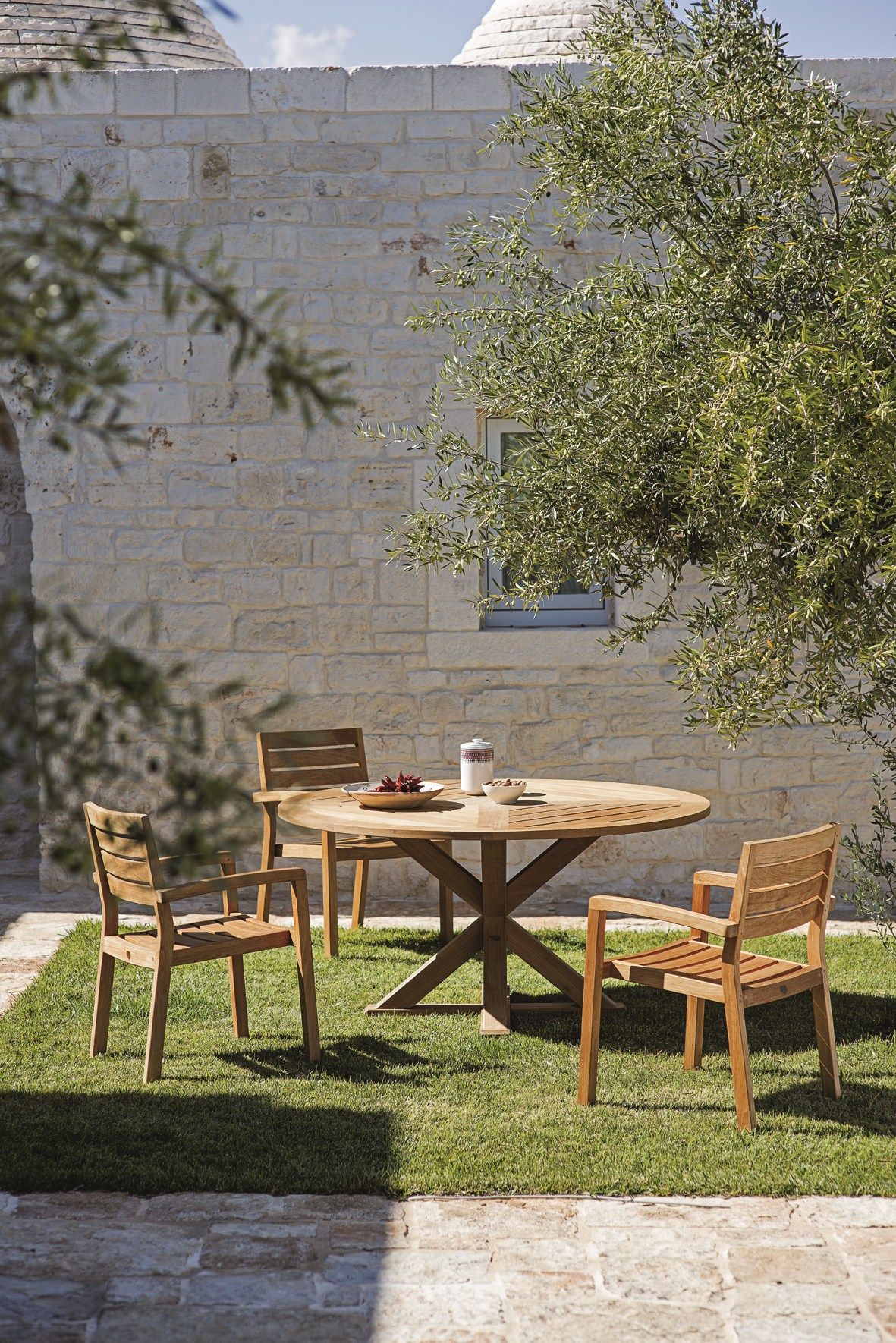 Круглый стол из тикового дерева Ethimo ARCH-00064332 - Вид №4