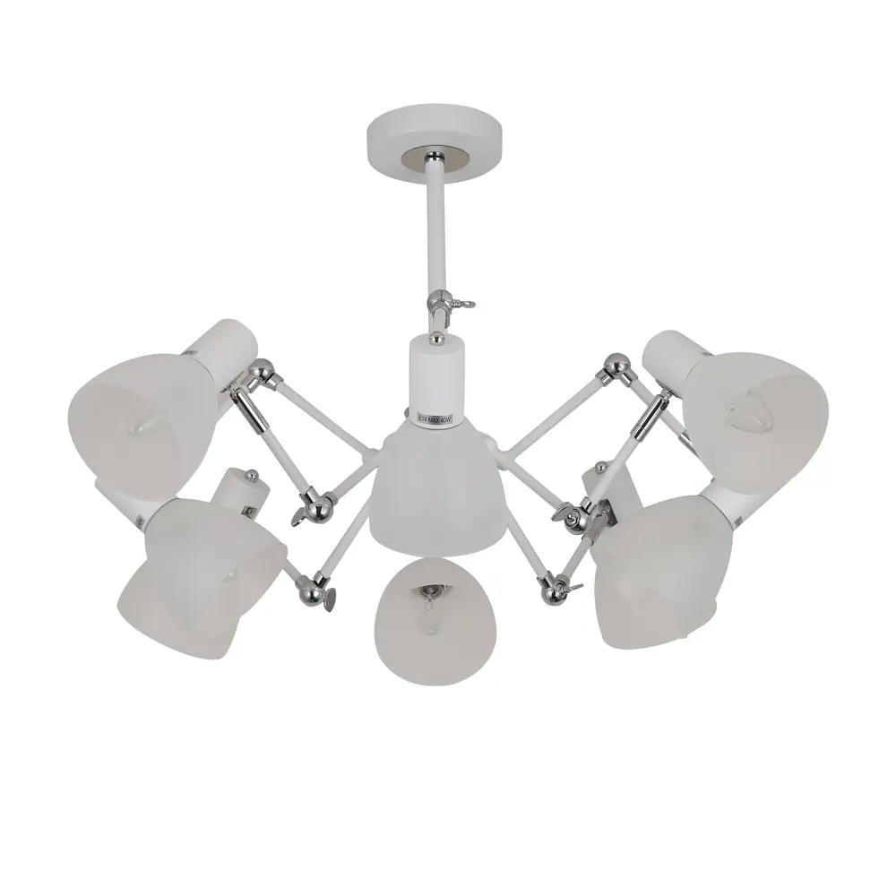 Люстра потолочная «Interna» 5040-8 8 ламп 25 м² цвет белый SCHAFFNER STLM-2094364