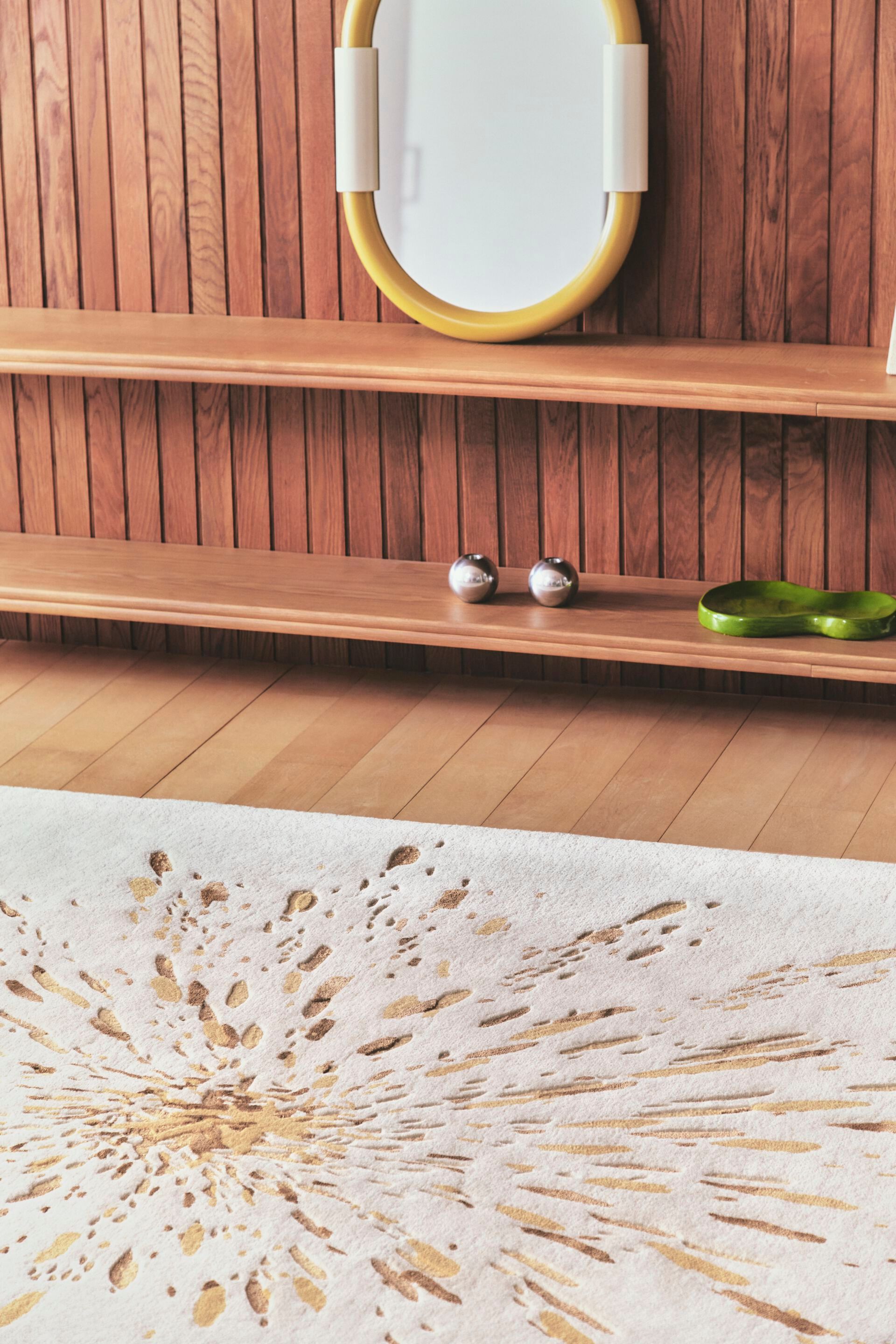 Шерстяной ковер ручной работы Toulemonde Bochart PAINT OCRE ARCH-00070906 - Вид №4