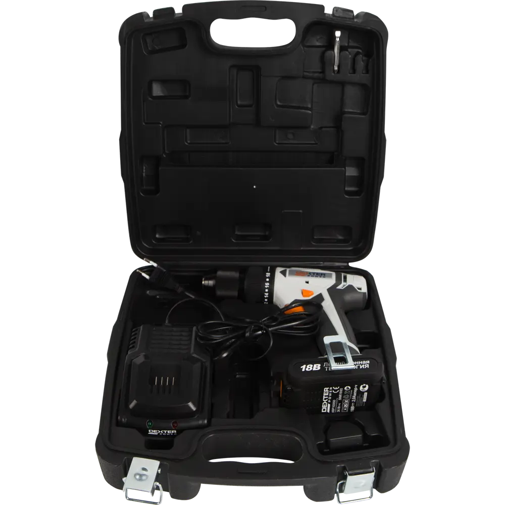 Дрель-шуруповерт ударная аккумуляторная Dexter Power CDI219LD.Q, 18 В Li-Ion 2 Ач STLM-2120600 - Вид №5