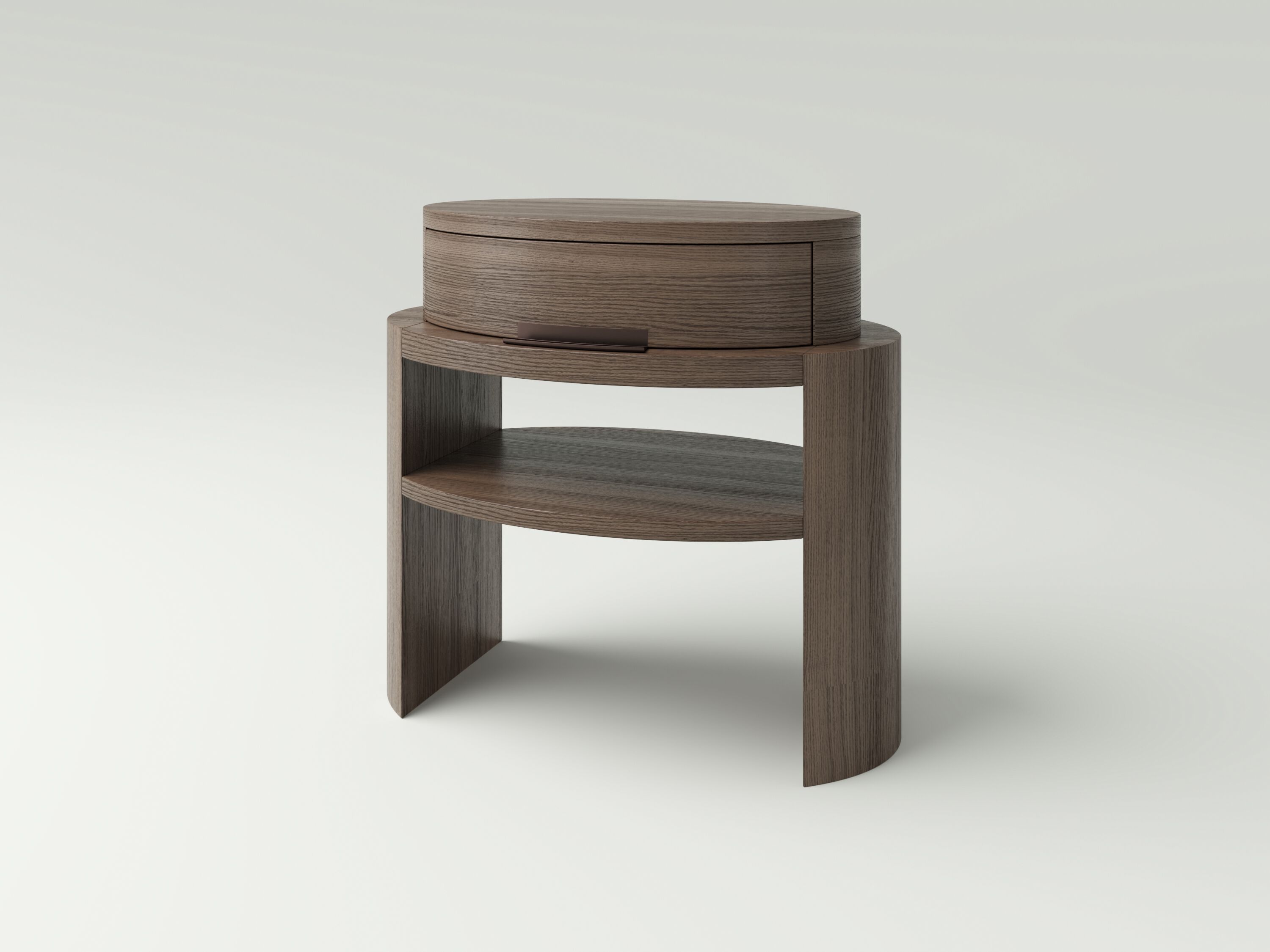 Овальная дубовая тумбочка NITZAN HOME ETHAM ARCH-00027127 - Вид №1