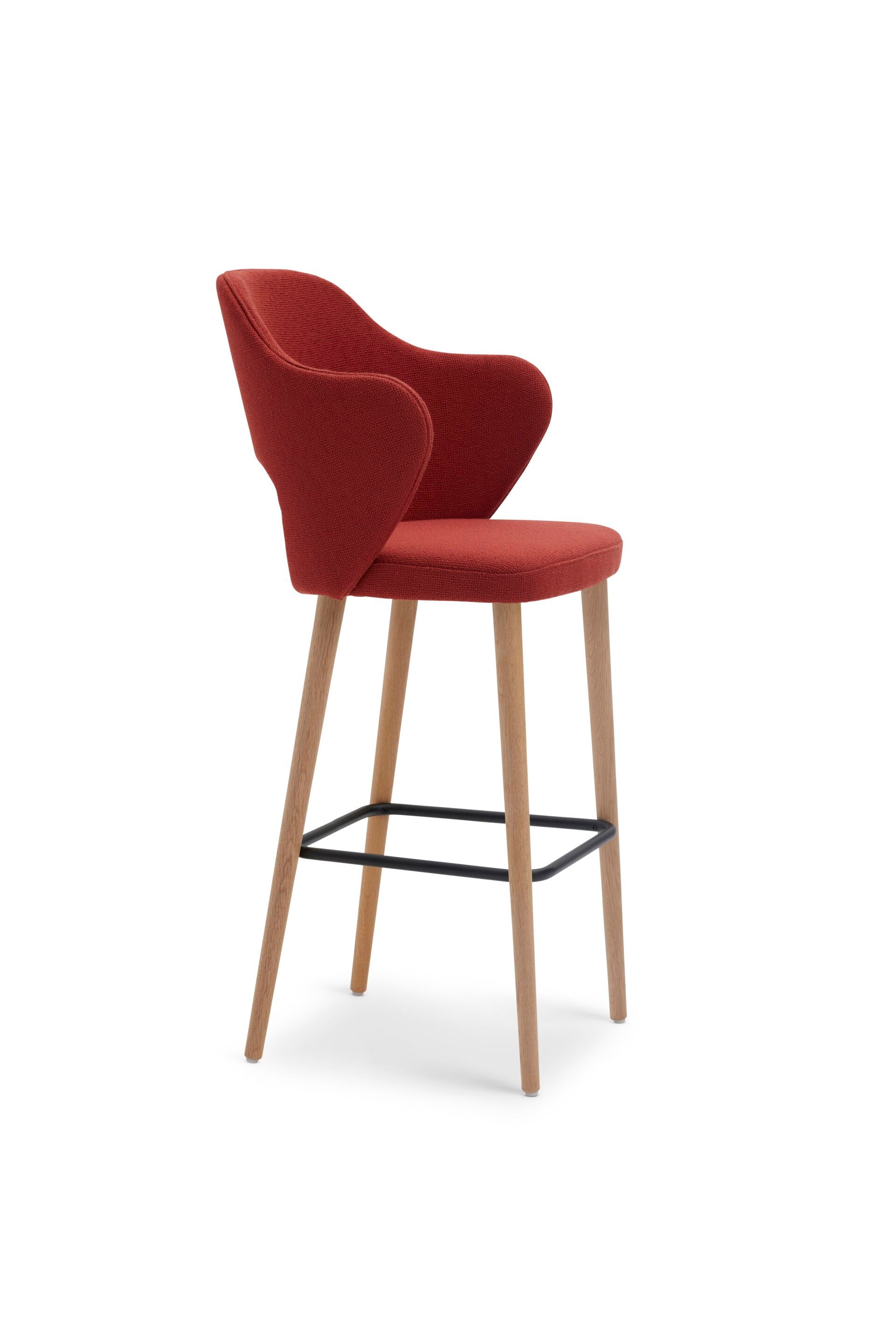 Высокий стул с тканевой подкладкой со спинкой Origins 1971 Quinn ARCH-00058701 - Вид №10