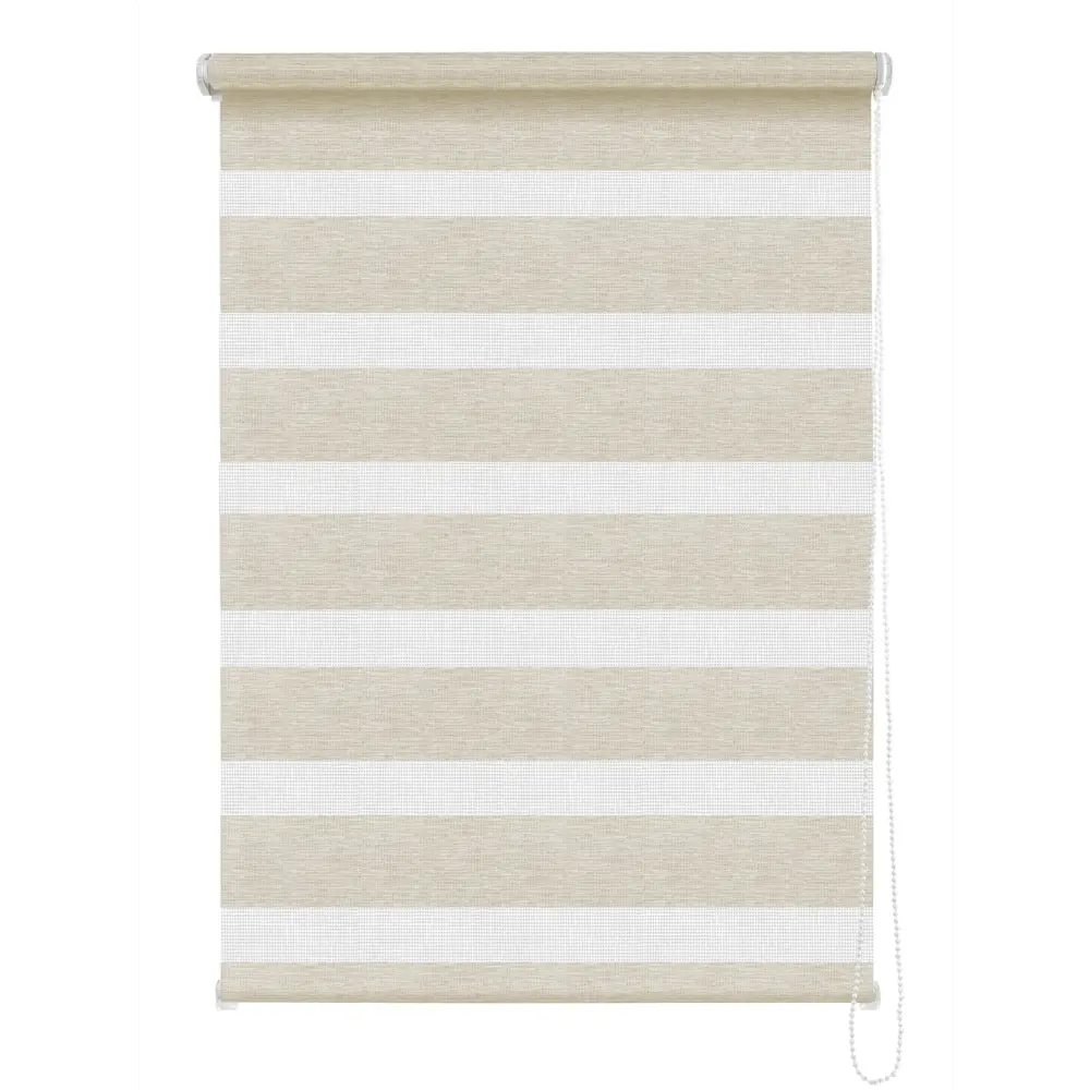 Штора рулонная день-ночь Valencia 60x160 см бежевая MIAMOZA Коллекция 2024г STLM-2183177