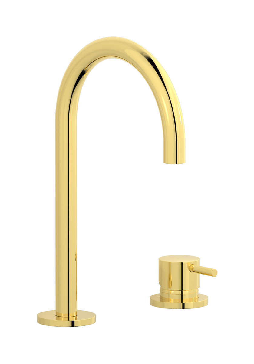 Смеситель для раковины на 2 отверстия. WE ARE IB mt394oo Gold MilanoTorino 