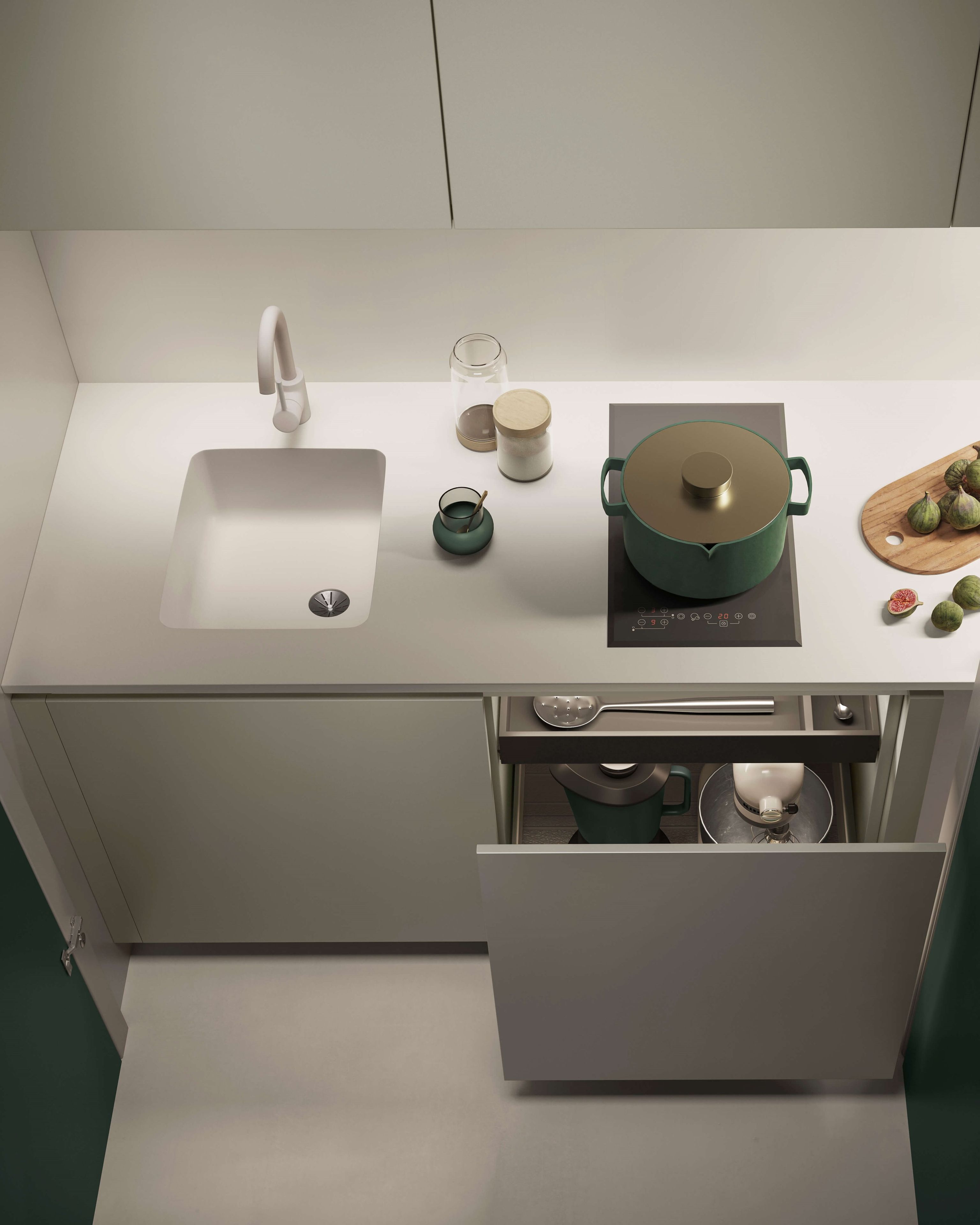 Мини-кухня на заказ GAROFOLI Custom Kitchens ARCH-00009364 - Вид №2