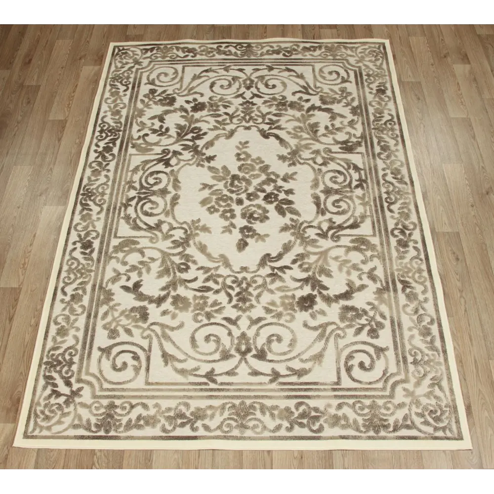 Ковер вискоза Genova 302/656561 160х230 см цвет бежевый RAGOLLE STLM-2185985 - Вид №1