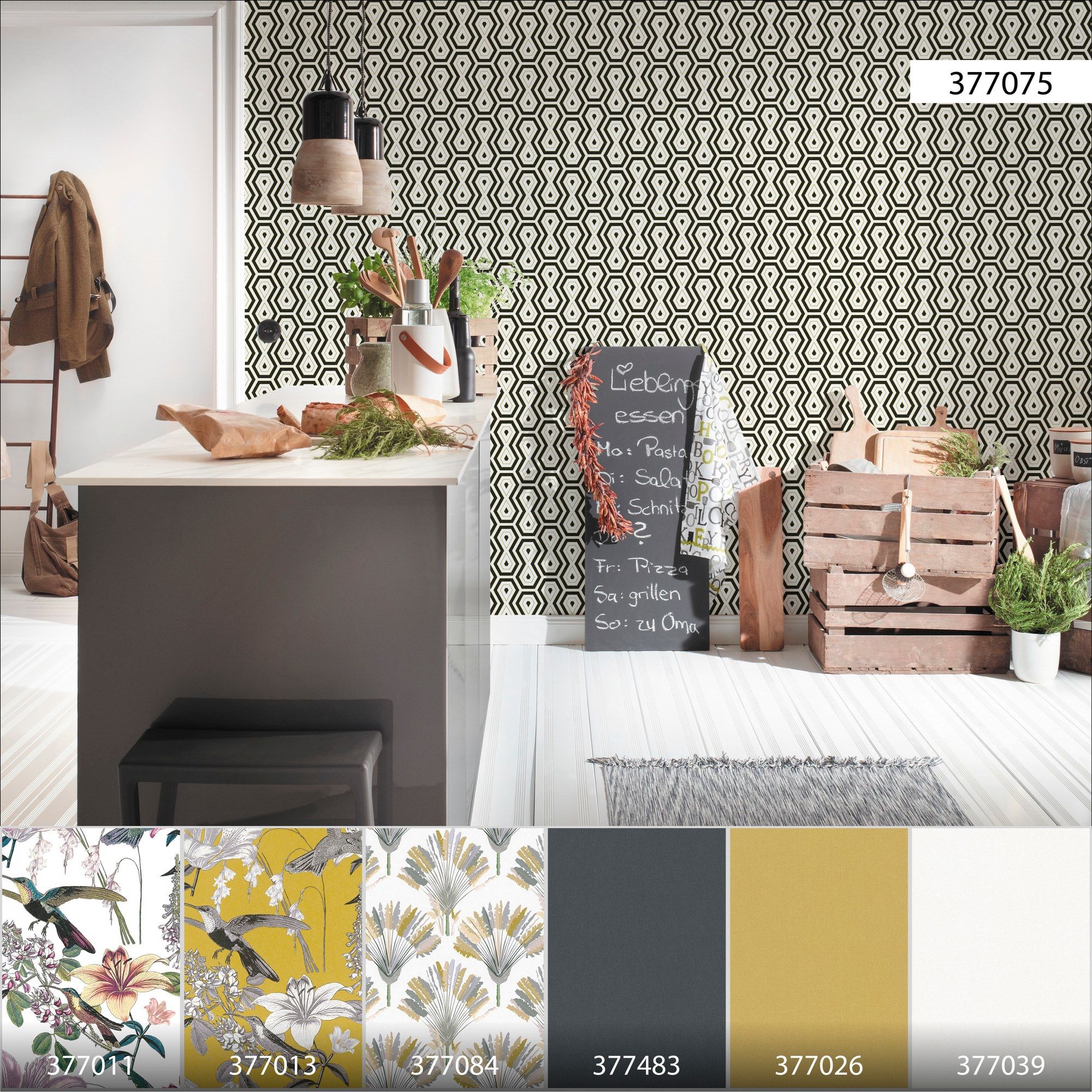 Нетканые моющиеся геометрические обои Architects Paper Jungle Chic ARCH-00113791 - Вид №29