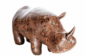 Пуф "Носорог" пестро-коричневый EUROSON ЖИВОТНЫЕ 126069 Коричневый