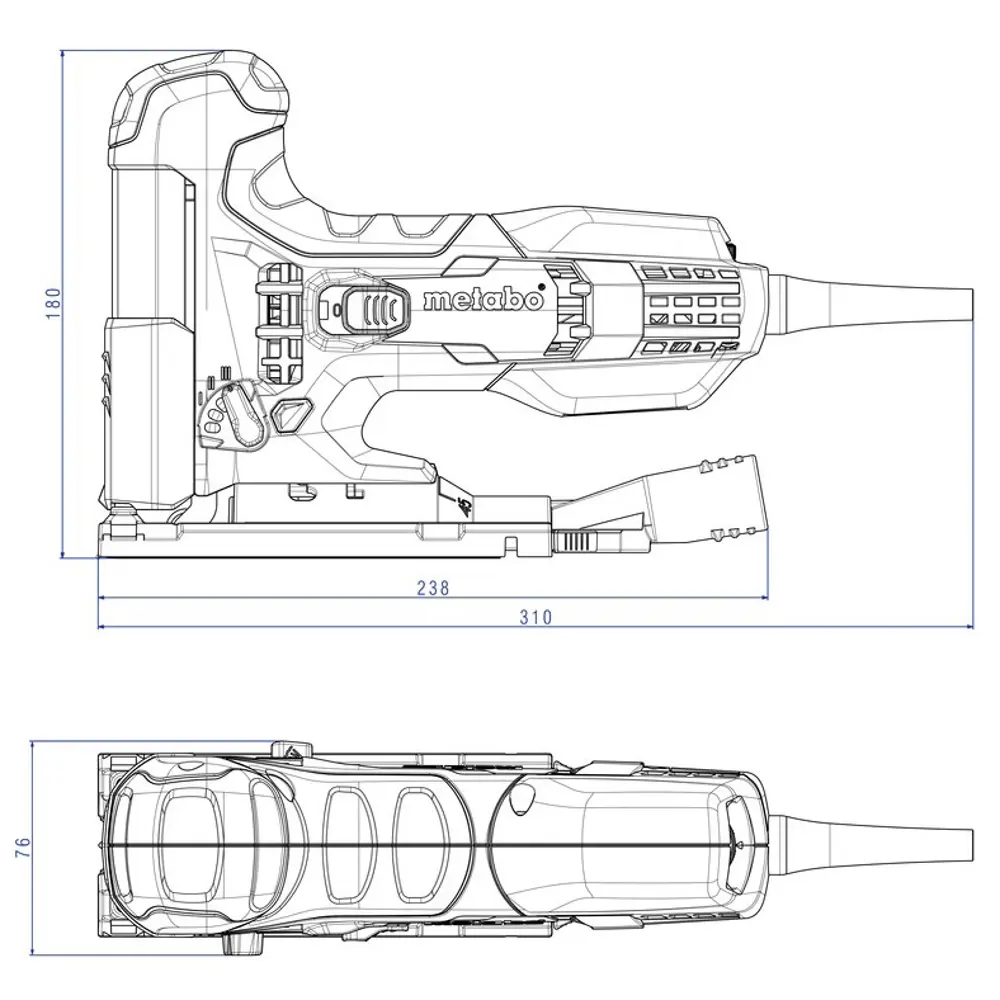 Лобзик Metabo STE 100 Quick, 601100000, 710 Вт STLM-2169925 - Вид №8