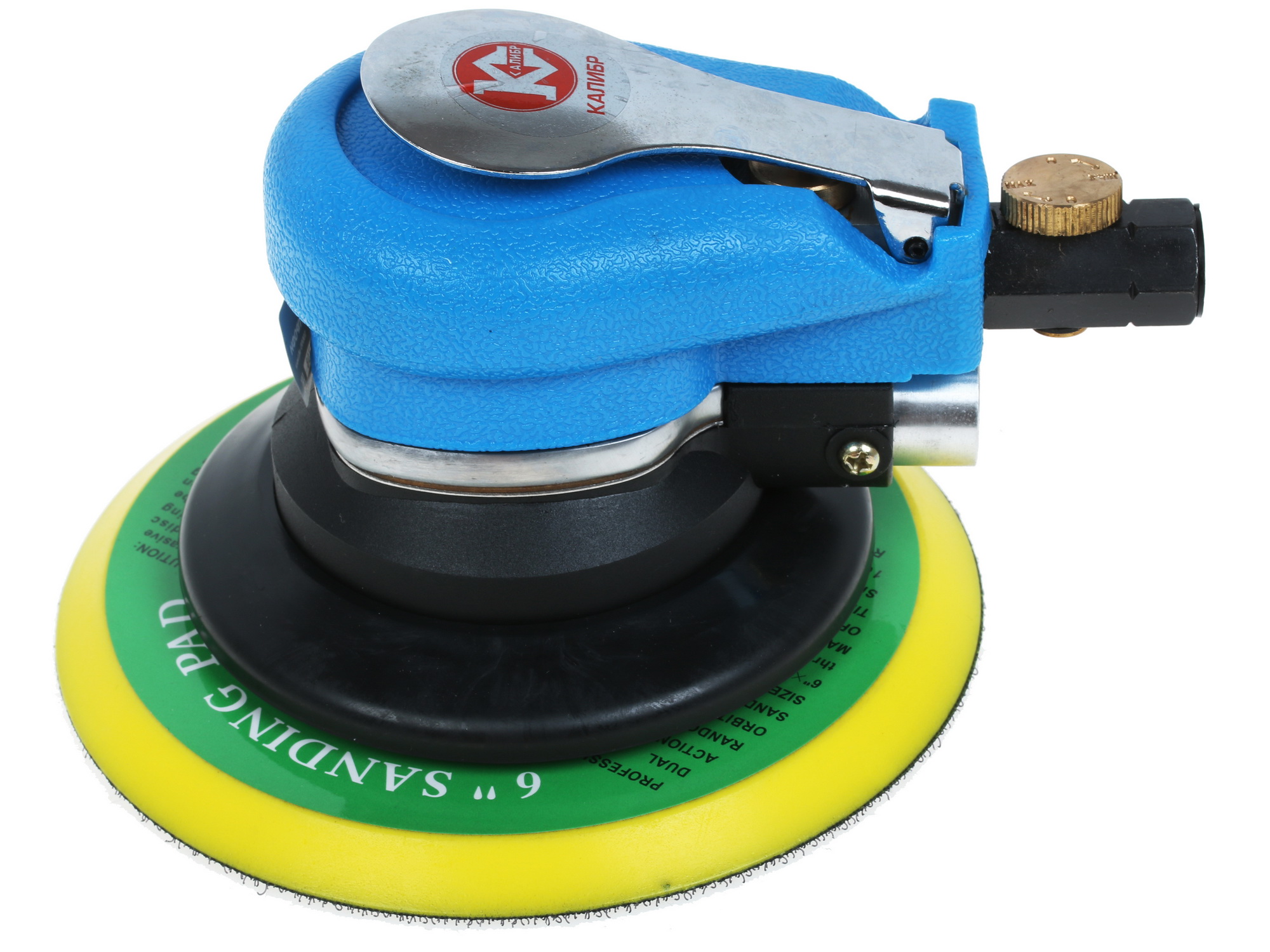 Пневматическая эксцентриковая шлифовальная машина Калибр ПЭШМ-6.3/125А ПРОФИ 1241876 STDN-0124863 - Вид №2