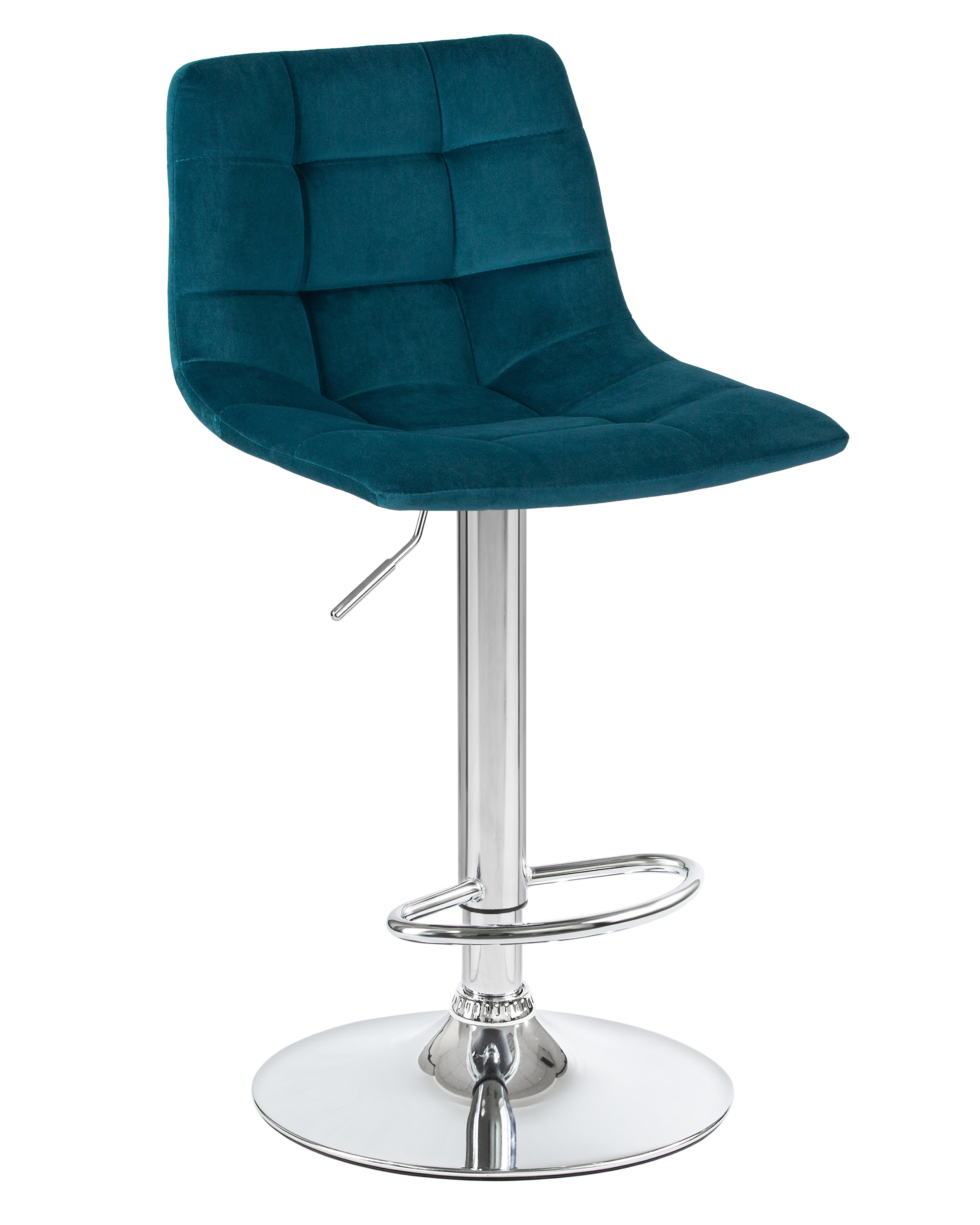 93715000 Барный стул Tailor LM 47х113х49см велюр цвет голубой STLM-0552819 DOBRIN