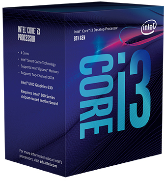 BX80684I38100SR3N5 Cpu socket 1151 core i3-8100 (3.60ghz/6mb) box Intel Santreyd 