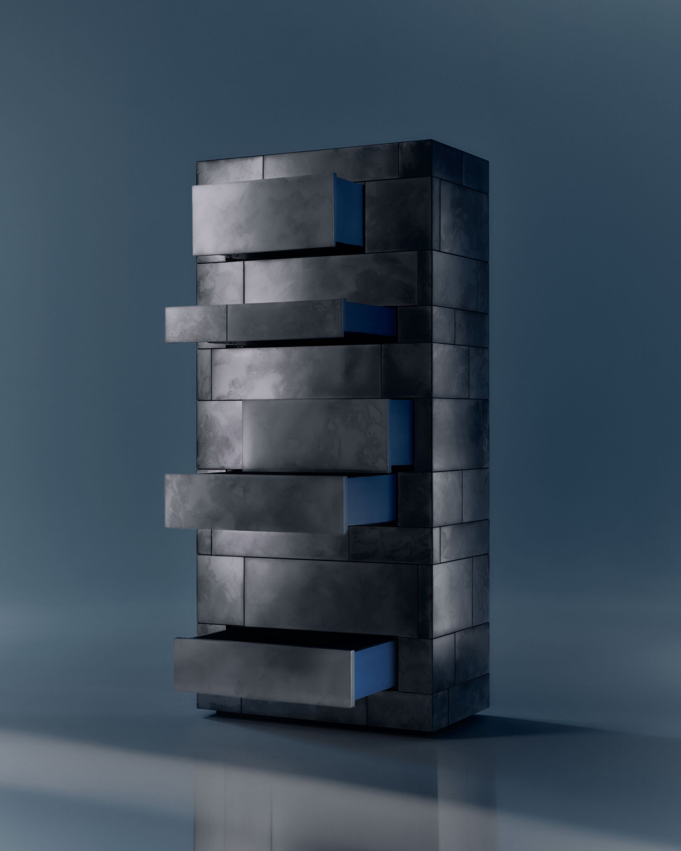 Комод из нержавеющей стали DE CASTELLI Iridium Edition ARCH-00139180 - Вид №1