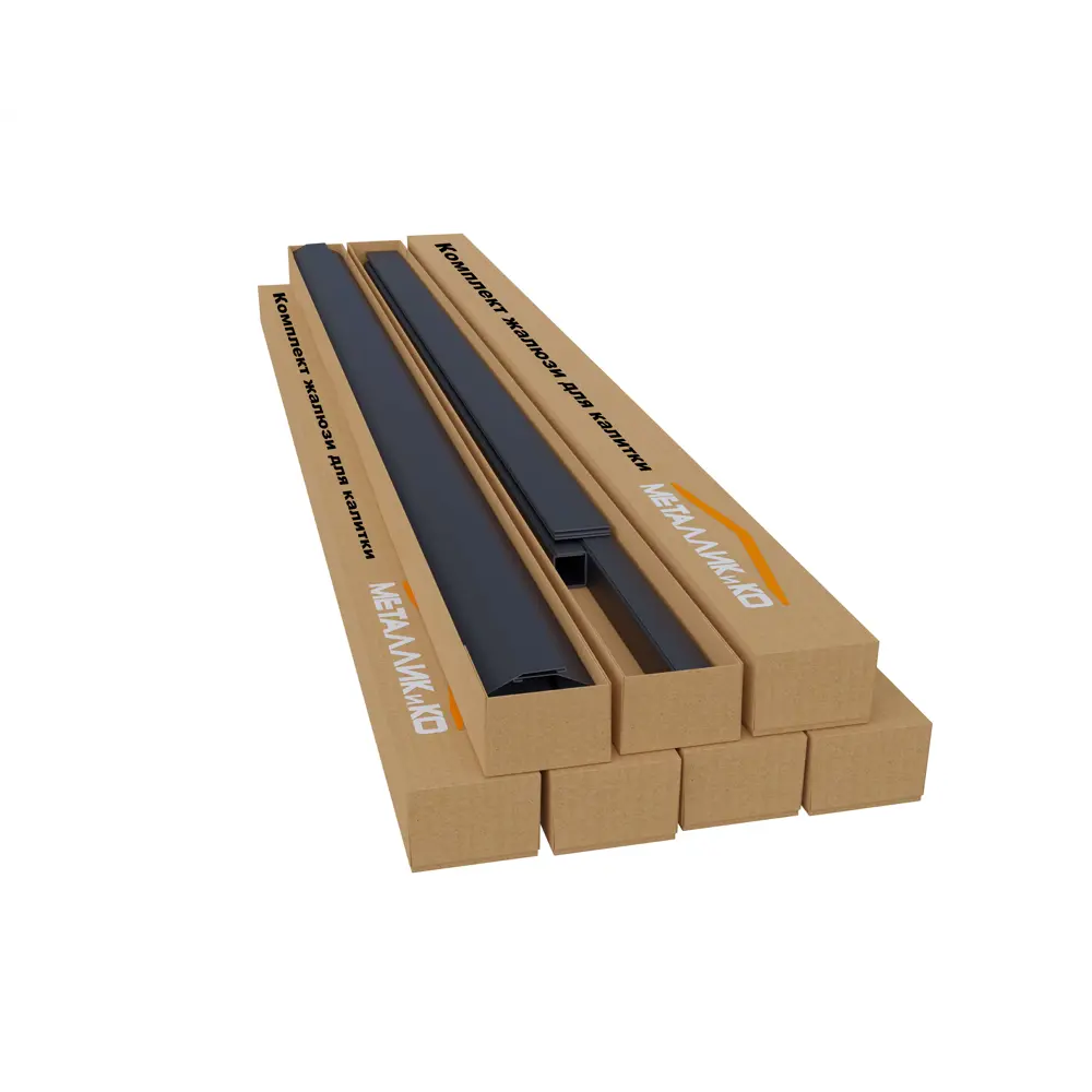 Комплект еврожалюзи для калитки Вершина 1x2 м RAL 8017 коричневый Santreyd STLM-2035853 - Вид №2