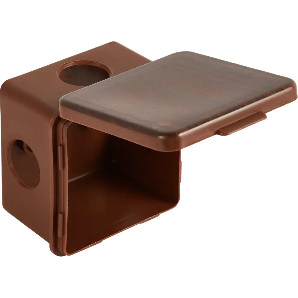 Распределительная коробка открытая TDM 65x65x50 мм 4 ввода IP54 цвет венге STLM-2140018 - Вид №2