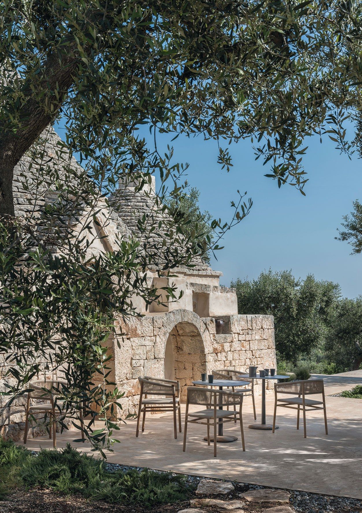 Штабелируемый садовый стул из тика и веревки Ethimo ARCH-00103677 - Вид №4