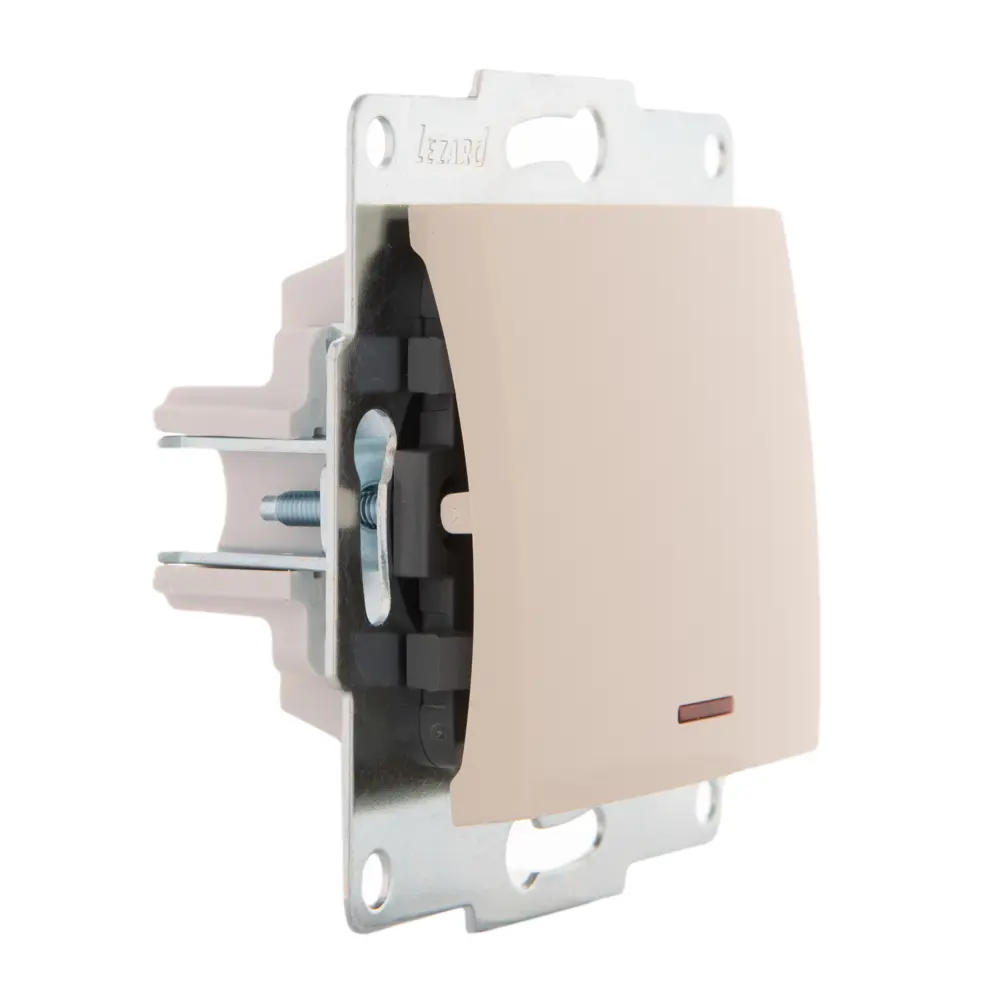 Выключатель Lezard Karina с подсветкой цвет кремовый STLM-2179112 - Вид №1
