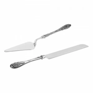 Нож и лопатка стальные для торта серебряные "Британи" REGENT БРИТАНИ 00-3946625 Серебро
