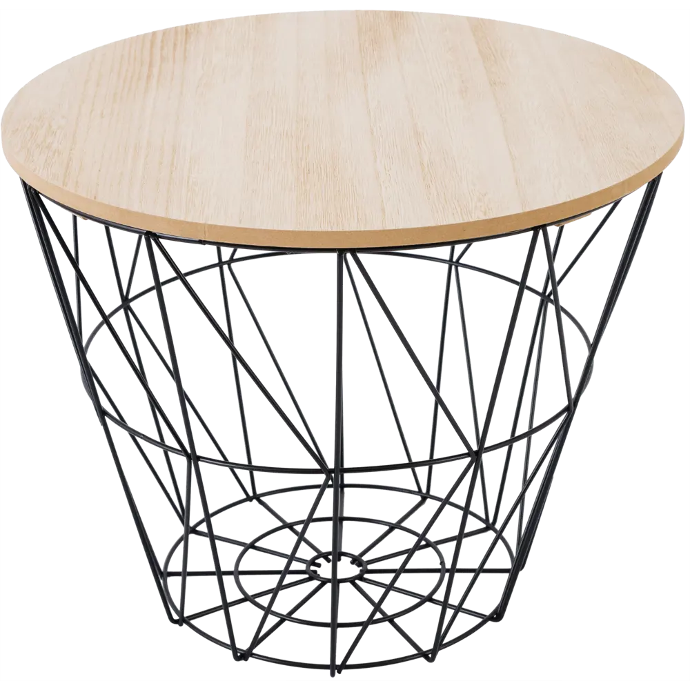 Журнальный столик круглый Atmosphera Kumi 39,5х30,5 черный STLM-2160692