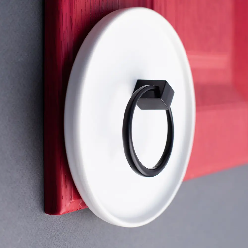 Мебельная ручка-кнопка K-1130, цвет матовый черный KERRON STLM-2204135 - Вид №3