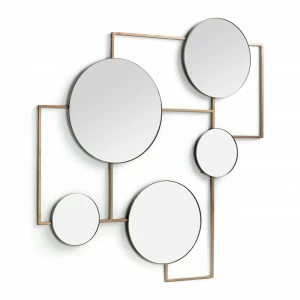 Зеркало настенное декоративное Platte от La Forma LA FORMA ДИЗАЙНЕРСКИЕ 321481 Латунный;белый