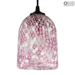 4051 ORIGINALMURANOGLASS Потолочный светильник Миллефиори розовый - муранское стекло OMG 12 см