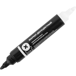 Маркер перманентный белый/черный 2 мм Спец
