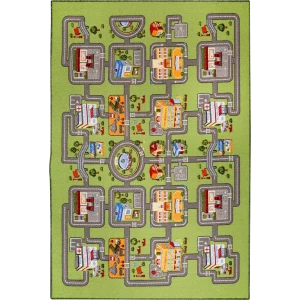 Ковер полиамид Дороги 170 150x200 см цвет мультиколор