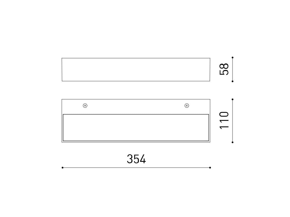 Алюминиевый светодиодный настенный светильник Arkoslight Rec ARCH-00023870 - Вид №7