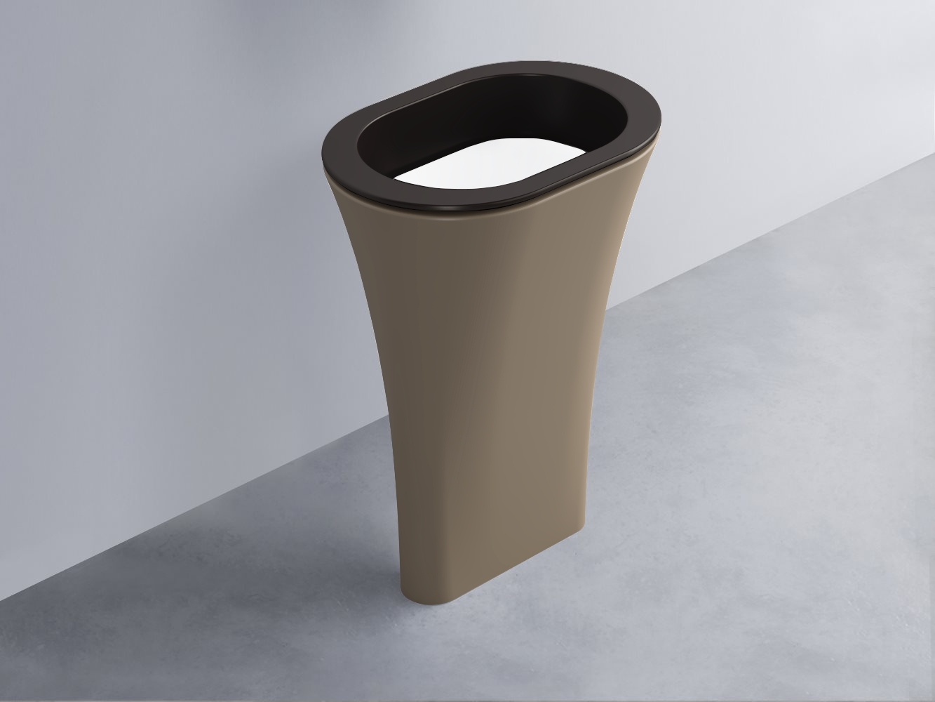 AMLA65-LV+AMPILO-BL+AMCOLO-AN Раковина Amedeo Ovale отдельностоящая cielo Enjoy + Amedeo Ceramica Cielo