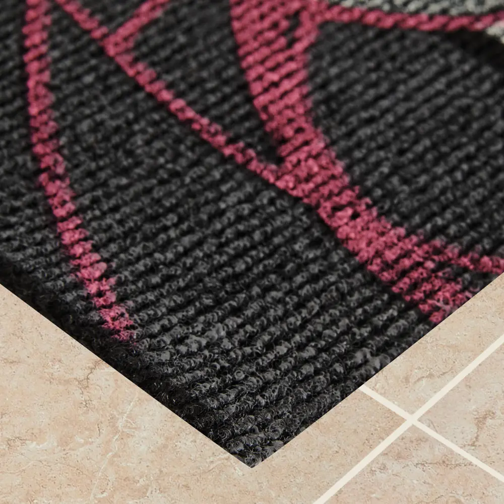 Коврик декоративный полипропилен Нью Эден 45x68 см цвет черный CTIM STLM-2155951 - Вид №1