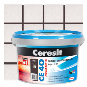 Затирка цементная CE 40 водоотталкивающая цвет графит 2 кг CERESIT
