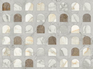 Пол / керамогранит с мраморным эффектом