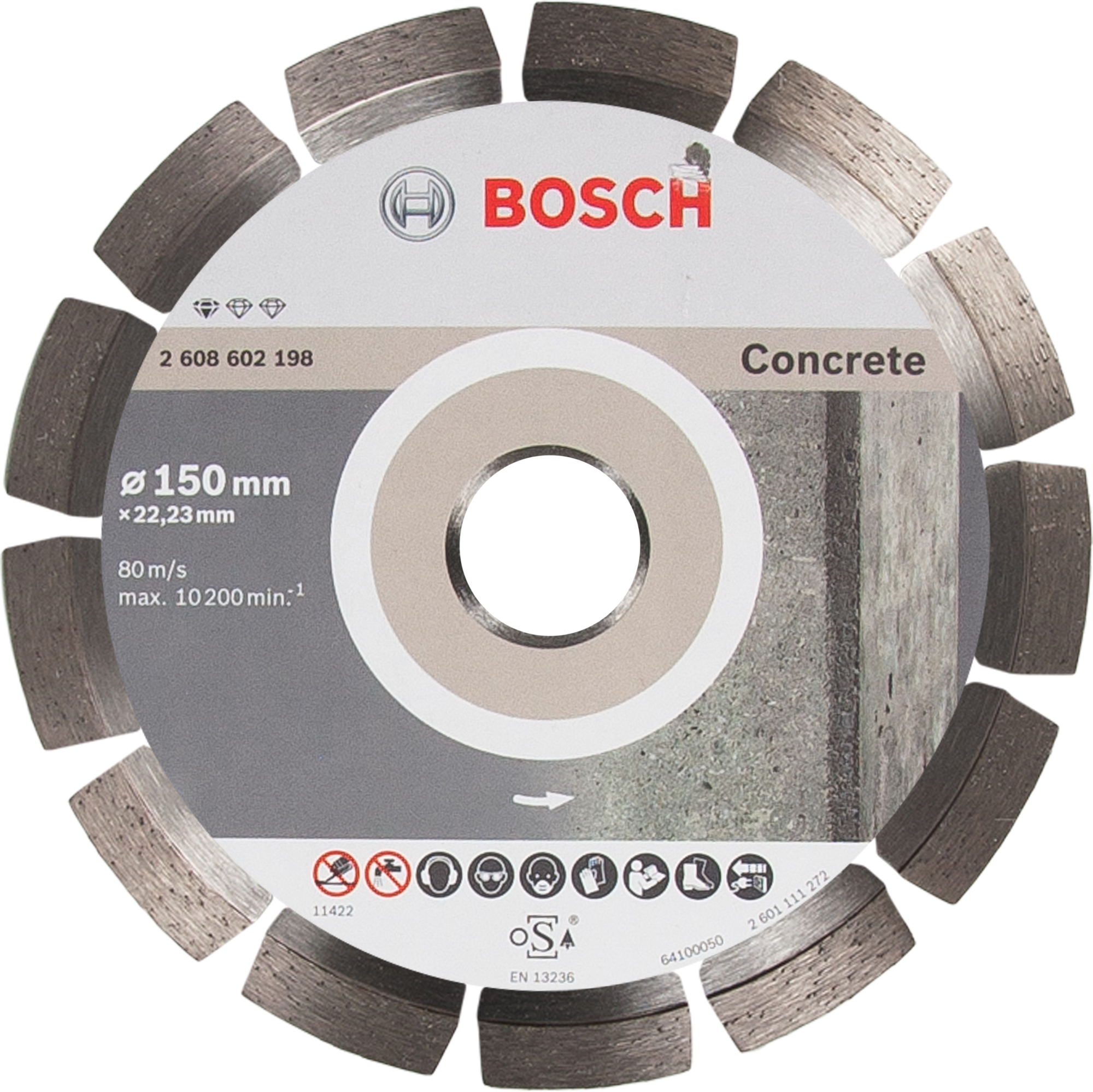 82388344 Диск алмазный по бетону Bosch Standart 150x22.23 мм STLM-0026168 BOSCH PROFESSIONAL