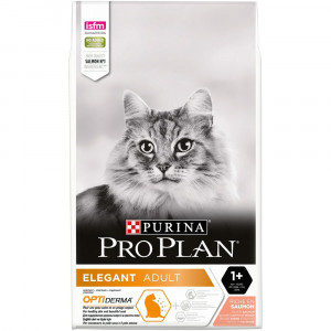 ПР0047282 Корм для кошек для здоровья шерсти и кожи взрослых кошек, лосось сух. 10 кг Pro Plan
