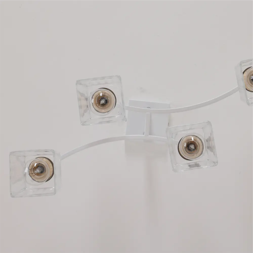 Люстра потолочная «Nares» 4 лампы 12 м² цвет белый SCHAFFNER STLM-2123268 - Вид №4