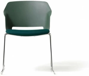 Diemme Полипропиленовый стул с салазками и подлокотниками Clop