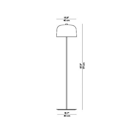 Полимерная светодиодная напольная лампа LUCEPLAN Zile ARCH-00138532 - Вид №2