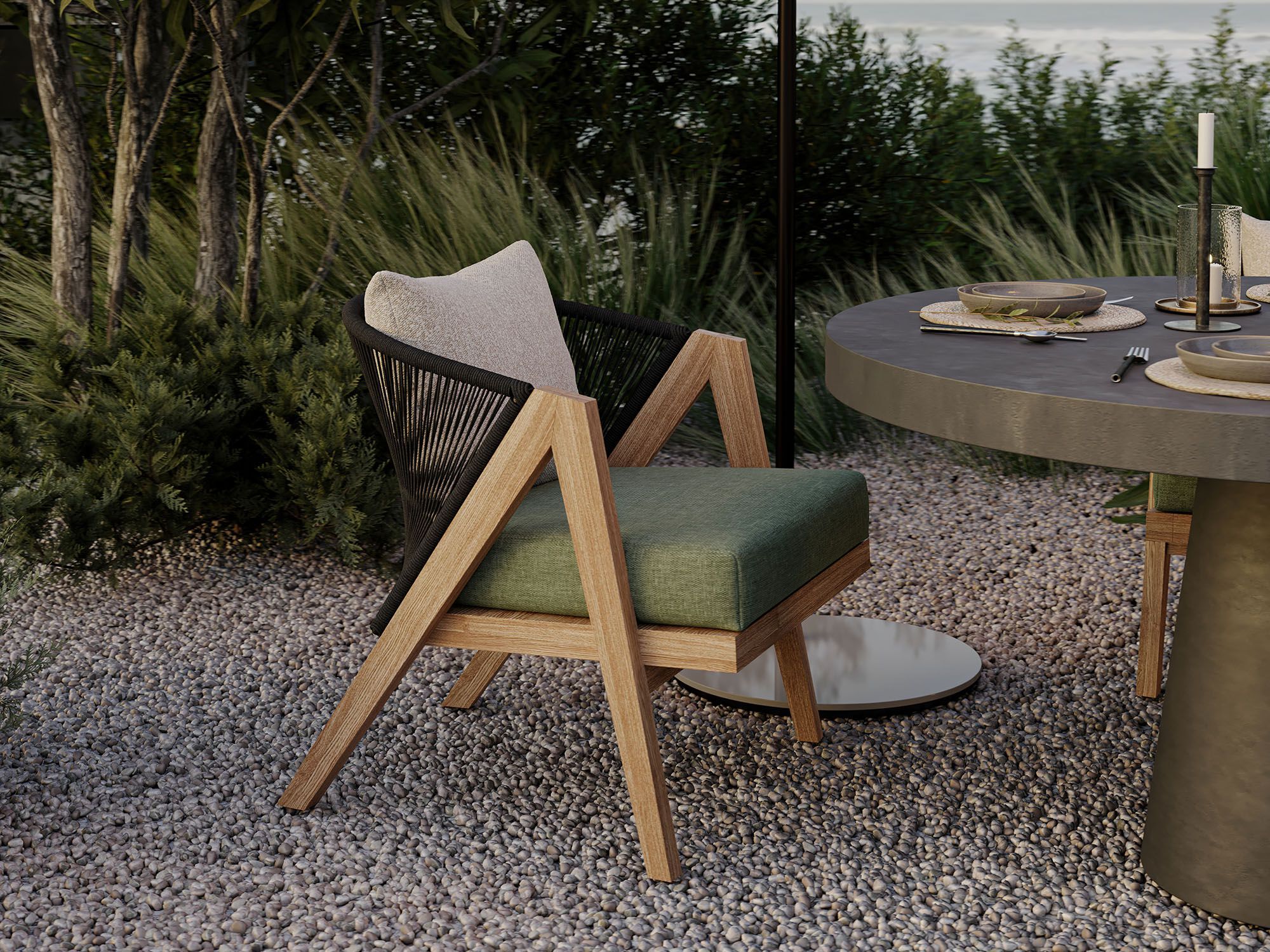 ТИК мягкий садовый стул с подлокотниками Walters Arbor ARCH-00065035 - Вид №3