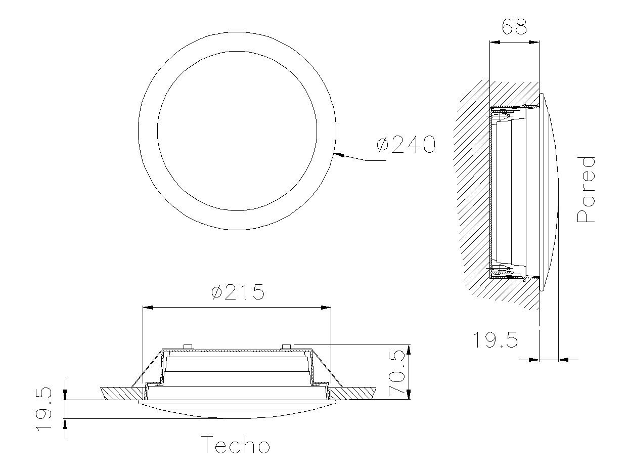 Утопленный потолочный светодиодный аварийный свет DAISALUX IRIS ARCH-00107579 - Вид №3