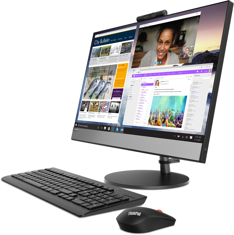 10UW00DSRU v530-24icb 23,8" i5-9400t 16gb 512gb_ssd_m.2 int. dvd±rw ac+bt usb kb&mouse w10_p64-rus 1y carry-in Lenovo Santreyd  - Вид №7