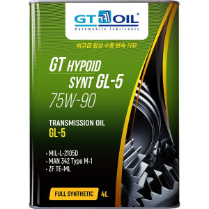 90742367 Трансмиссионное масло Hypoid Synt 75W-90 GL-5 4L STLM-0364119 GT OIL