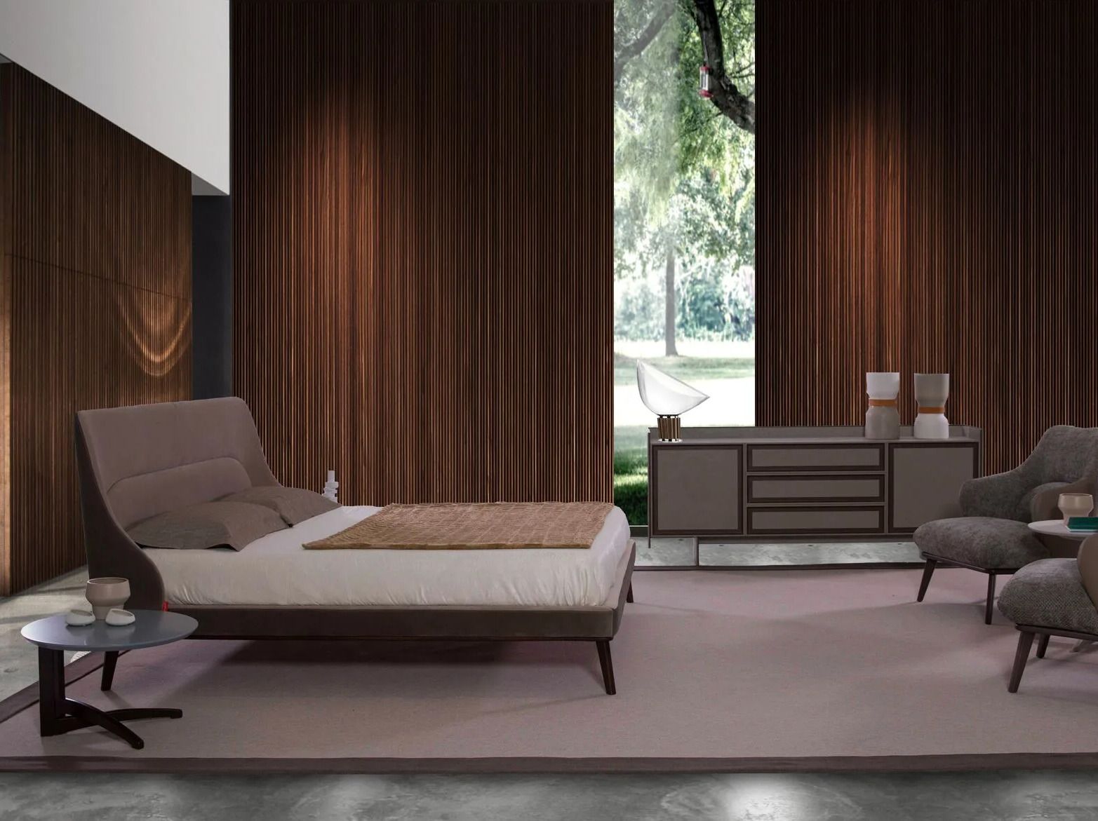 Двуспальная кровать из ткани ABLE HILTON ARCH-00143622 - Вид №3