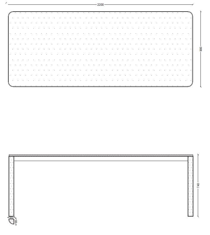 Стальной и деревянный стол mg12 Gregorio ARCH-00039947 - Вид №8