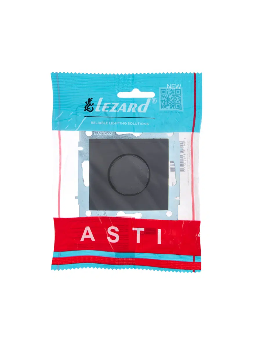ASTI Диммер 1000W чёрный бархат механизм LEZARD 7081-4288-157 - Вид №3