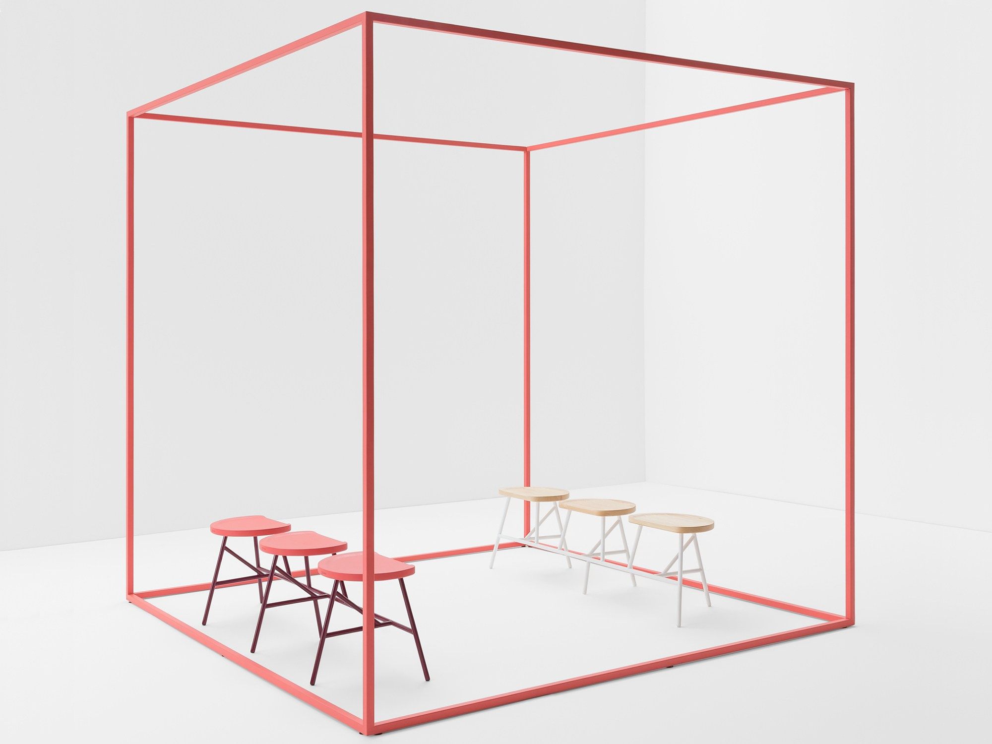 Скамейка из стали и ясеня Billiani Puccio ARCH-00114592 - Вид №3