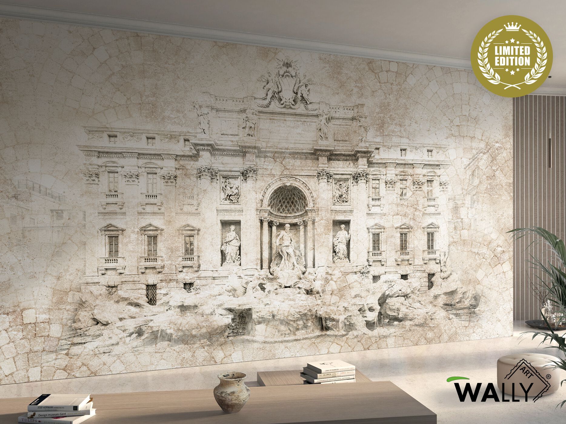 Моющиеся нетканые обои WALLYART Lacollection ARCH-00050208