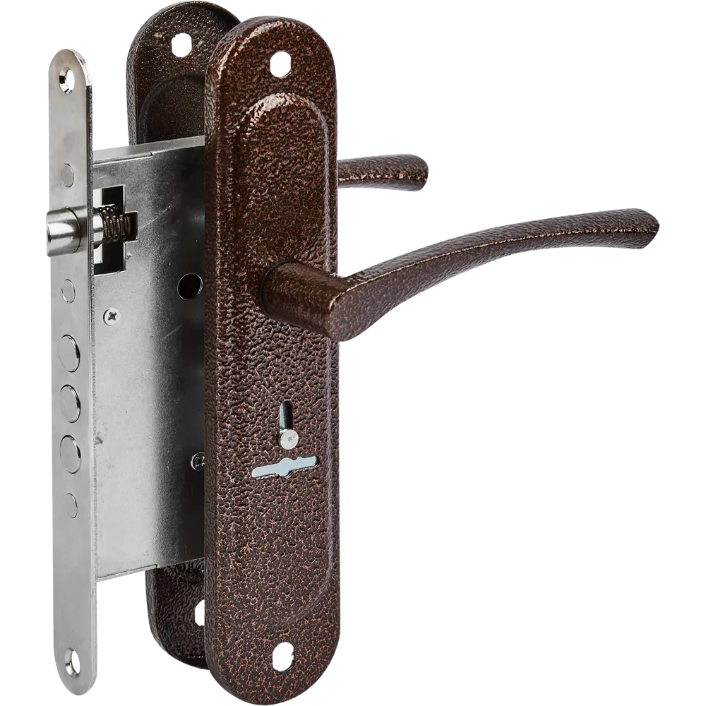 ЗЕНИТ Замок врезной для деревянных дверей с медным покрытием 85302253 STLM-1381801 - Вид №3