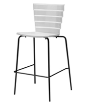 Bikini 349 Барный стул со стальной рамой на 4 ножках. Сиденье и спинка из полипропилена. Et al. Bikini