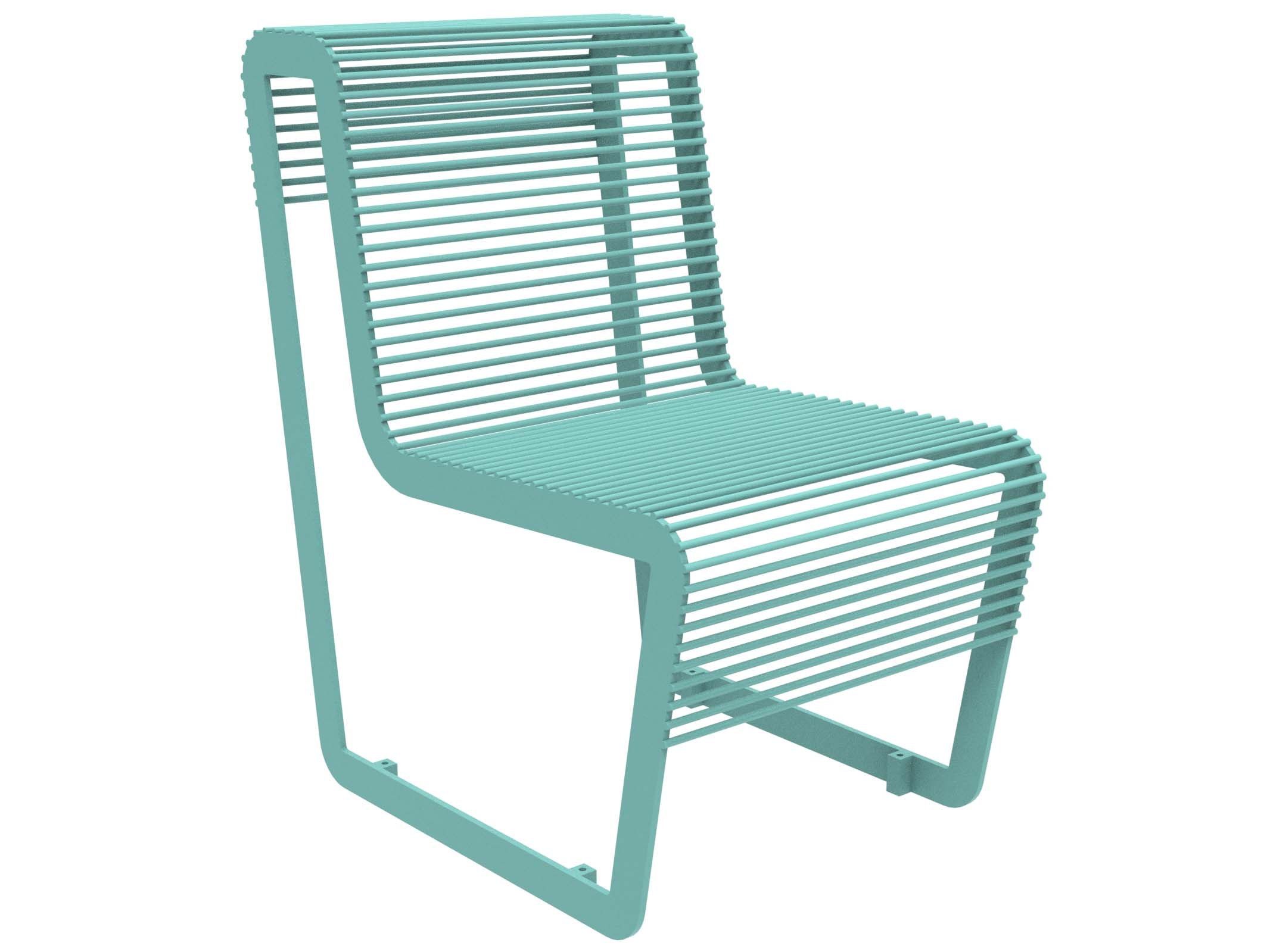 Оцинкованная стальная скамья со спинкой Lazzari Light ARCH-00005945 - Вид №19